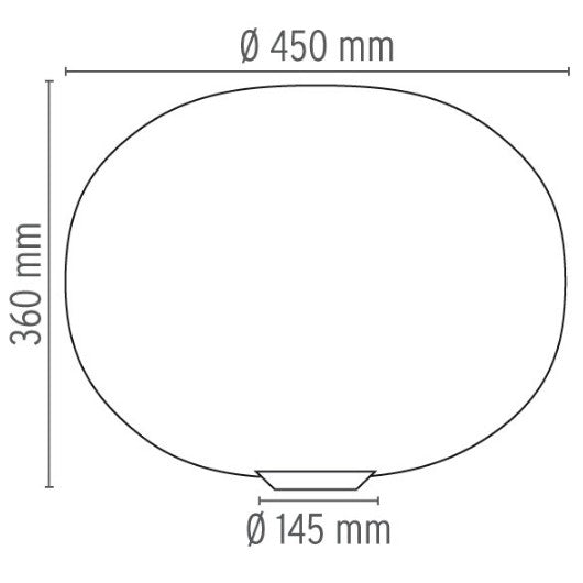 FLOS GLO-BALL BASIC 2 tavolo misure