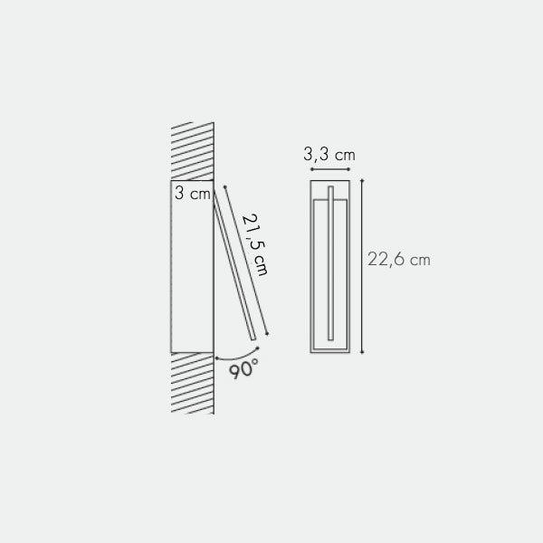 icone di luce Spillo 1 i Parete/Soffitto misure 2