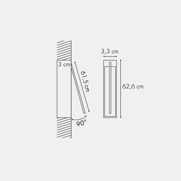 icone di luce Spillo 1 i Parete/Soffitto misure 6